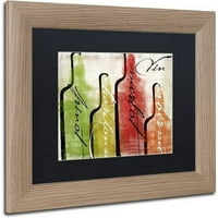 Zaštitni znak Likovna umjetnost degustacija vina i umjetnost platna u boji Pekara crna mat, breza okvir