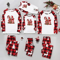 Božić pidžama za obitelj podudaranje pidžame karirani Elk pismo Matching Pjs Festival Holiday Božić Sleepwear Setovi