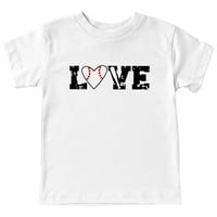 Kid Tinejdžer Unise Top kratkih rukava majica Love Baseball uzorak majica za djecu do godina veličine
