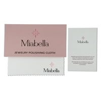 Miabella Women's 2- Carat t.gw. Ovalno rezani konusni rez stvorio bijeli safir srebrni sir sa halo klasterskim