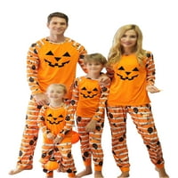 Paille Halloween Family Matching pidžama Setovi Holiday Crew Neck Pjs Sleepwear for Family Sleepwear Parent-Child