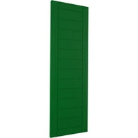 Ekena Millwork 12 W 53 H True Fit PVC horizontalni slat uokviren modernim stilom fiksne kapke, viridijski zeleno