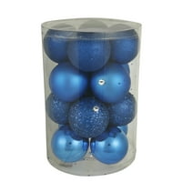 Vickerman 1 Cobalt Blue Finish Ball Ornament sorted 18 bx