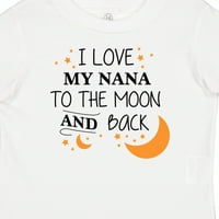 Inktastic volim svoju Nanu do Mjeseca i nazad poklon za dječaka ili djevojčicu T-Shirt
