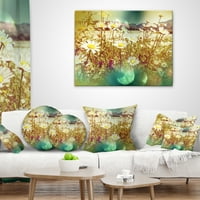 Designart Beautiful Blossom Chamomile Flowers-Floral Throw jastuk - 12x20