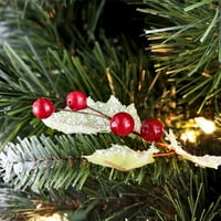 Puleo International 7. FT Pre-LIT zimski čudesni umjetni božićno drvce sa UL-liste jasnim svjetlima