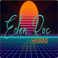 Maunaloa Hawaii Frižider Magnet Retro Neon dizajn