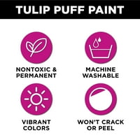 Tulip dimenzionalna boja tkanine, glatki, fluorescentna narančasta, FL OZ