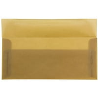 Prozirne koverte, 4.1x9.5, smeđe, 50 paketa, zemlja smeđa