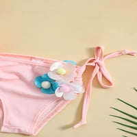 Deca devojke kupaći kostimi Flower Decor Bikini kupaći kostim bez rukava sa kompletom kupaćih kostima