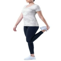 Athletic Works ženska osnovna aktivna kratka rukava V-izrez T-Shirt, 3-Pack