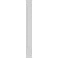 Ekena Millwork 10 W 8'H Craftsman klasični kvadratni ne-Konusni, Kanelirani PVC stub komplet, Prerijski