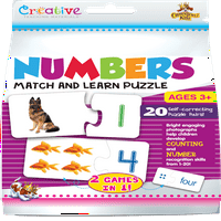 Brojevi CrownJewlz Podudaranje i učenje puzzle: dvostrane samo-ispravljajuće parove puzzle