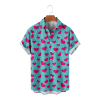 Košulja za muškarce žene modni uzorak srca bluza za slobodno vrijeme,odrasla osoba-4xl,09