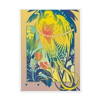 Zaštitni znak likovne umjetnosti' tropska bašta Rajske Ptice ' platnena Umjetnost Davida Chestnutta