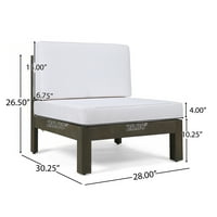 Frankie vanjski sjedišta na otvorenom i stolicom za kavu sa jastucima, sivom, bijelom boju