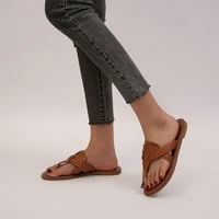 Sandale VerPetriture za žene Drćene ljetne ženske sandale Ljetne modne sandale Ravne papuče Flip flops