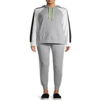 Feathers ženski Hoodie & Joggers set za slobodno vrijeme, 2 komada