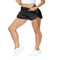Ženske ljetne Casual kratke hlače, jednobojne sportske kratke hlače sa srednjim elastičnim strukom za