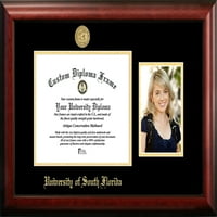Univerzitet južnog Florida 11W 8,5h zlatni reljefni okvir za diplomu sa portretom