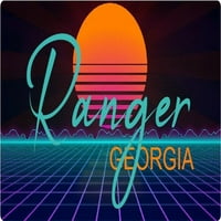 Ranger Georgia Vinyl Decal Stiker Retro Neonski Dizajn