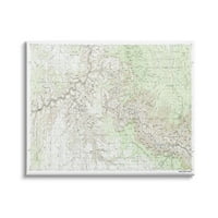 Stupell Industries rezervat Nacionalnog parka Grand Canyon topografska karta Geografija, 36, dizajn Daphne