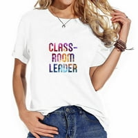 Vratite se na školske poklone ženske grafičke majice sa kratkim rukavima sa šik dizajnom