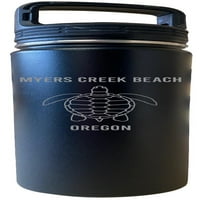 Plaža Myers Creek Oregon Suvenir Oz Gravirana Crna Izolovana Čaša Za Flašu Vode Od Nerđajućeg Čelika Sa