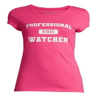 Pro Binge Watcher Juniors Grafički T-Shirt
