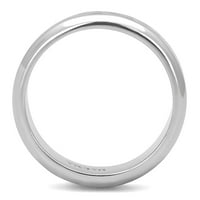 TK - visoki polirani prsten od nehrđajućeg čelika sa epoksidom u jet veličini 9