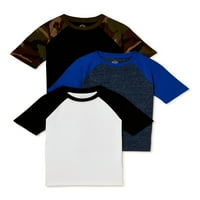 Wonder Nation Boys ' Raglan Kratka Rukava T-Shirt, Paket, Veličine 4 - & Husky