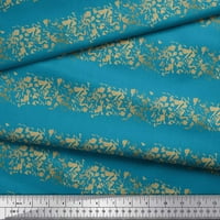 Soimoi plava modalna satenska tkanina čipka granica apstraktna ispisana ploča od dvorišta široka