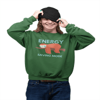 kiMaran način za uštedu energije slatka životinja lijenost flis Duks Dug rukav košulju Unise Crew vrat