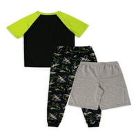 Jellifish Kids Boy 3-dijelni set za spavanje pidžame veličine 4-16
