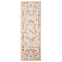 Windsor Renae Tradicionalni tepih za trkač, bjelokosti smeđa, 3 '8'