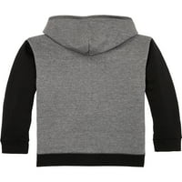 Fleece Colorblock Zip up džemper sa kapuljačom