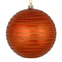 Vickerman 4 Cobalt Blue Candy Finish Ball Ornament sa sjajnim linijama, po kesi