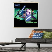 Star Wars: Clone Wars - Anakin zidni poster sa drvenim magnetnim okvirom, 22.375 34