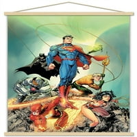 Comics - Justice League Amerike - Ujedini zidni poster sa drvenim magnetskim okvirom, 22.375 34