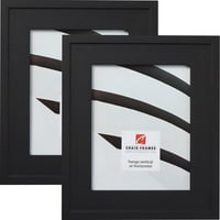 Craig Frames Marshall Step Composite, široki okvir za sliku crne kafe,, Set od 2 komada