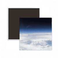 Bijeli oblaci Slow Atmosfera Square Cracs Frižider Magnet održava memento