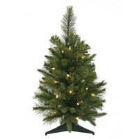 Vickerman 24 Kašmirska pine umjetno božinsko drvce, topla bijela LED svjetla