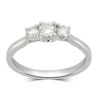Carat T. W. Diamond 14k zaručnički prsten od bijelog zlata