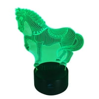 LightAhead Neverovatna 3D optička iluzija Noćna lampica LED stolna lampica Art sa mijenjanjem boja, USB