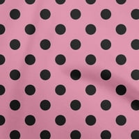 Onuone pamučne kambričke lagane ružičaste tkanine točkice šivanje materijala za ispis tkanine od dvorišta