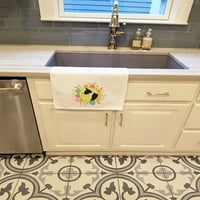 Američki stafordski terijer Uskršnji bijeli kuhinjski ručnik set