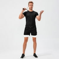 Aosijia muške kratke hlače za trčanje s džepom za telefon trening kratke hlače za trčanje za muškarce