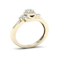 Imperial 1 4CT TDW dijamantski verenički prsten od žutog zlata od 10k
