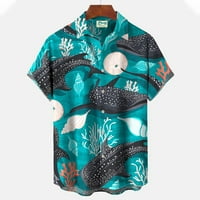 Smiješna Muška majica rever ljetna majica modna havajska košulja za muškarce labava Ležerna odjeća za