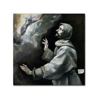 Zaštitni znak likovne umjetnosti' Sveti Franjo primanje stigme ' umjetnost na platnu El Greca